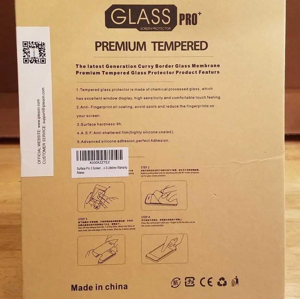 Pleson Surface Pro 3 Glass Screen Protector NWT